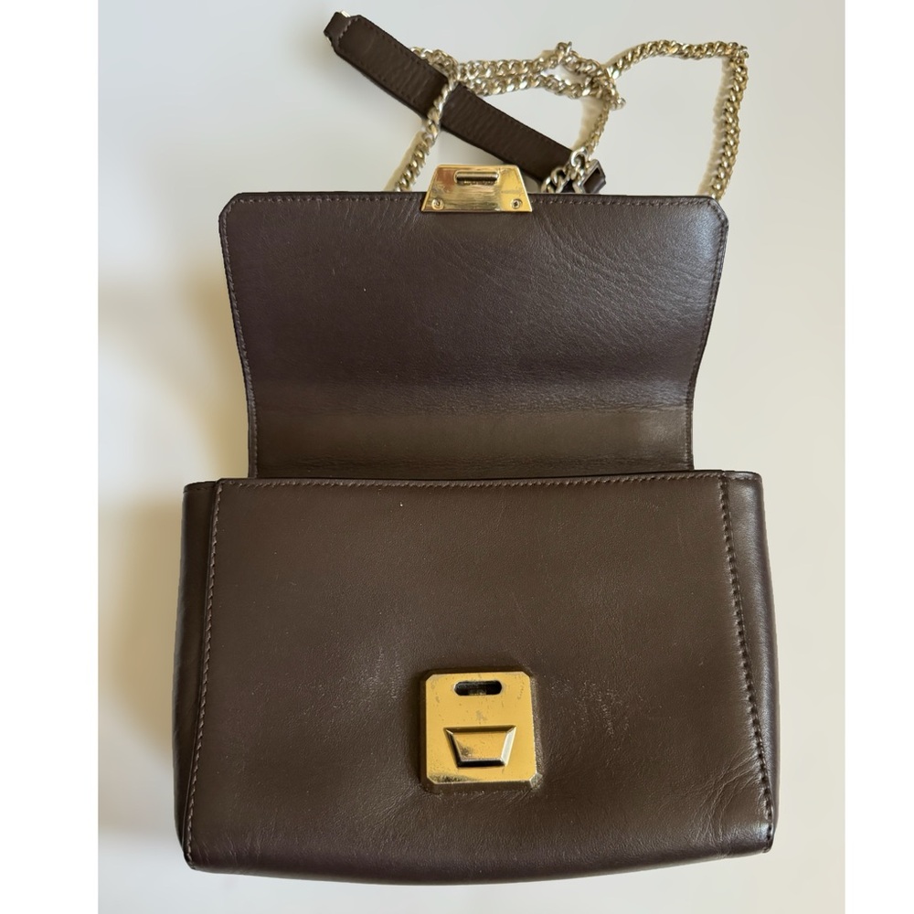 Vintage Lancaster Brown Leather Python Snakeskin … - image 7